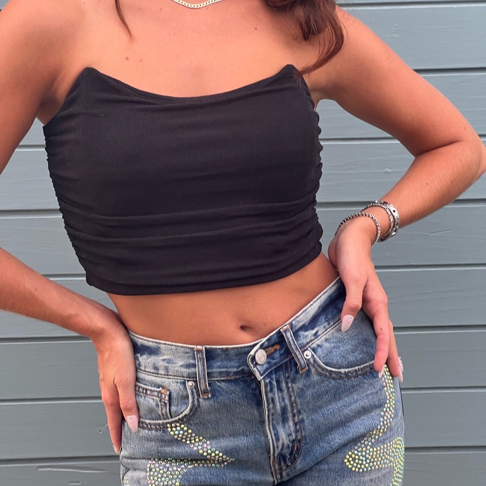 black corset top